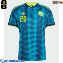 Fotballdrakt Herre Colombia Juan Fernando Quintero #20 Bortedrakt VM 2026 Kortermet